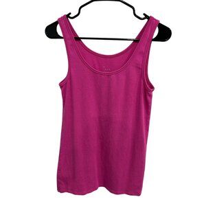 A New Day Pink Cotton Blend Lightweight Sleeveless Casual Tank Top Size XL Prepp